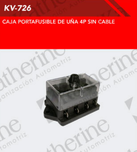 CAJA PORTAFUSIBLE 4 FUSIBLES