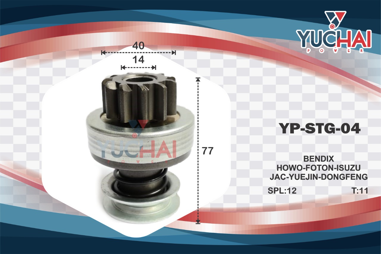 CHINO / JAC/FOTON/DONGFENG/ L:77MM/PIÑON:40MM/ 12SLINES/ 11D / HORARIO