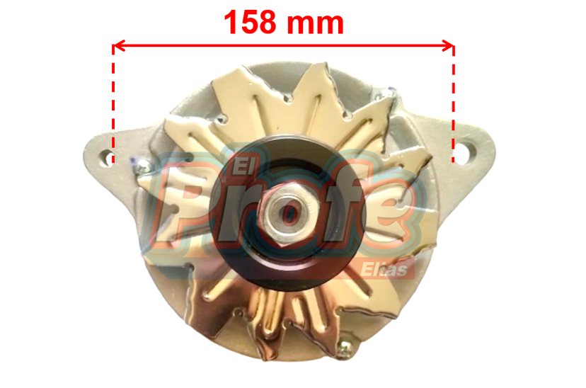 TOYOTA ANTIGUO DERECHO /VENTILADOR AFUERA/ 12V 55AMP/ 3 PINES/ 3S / POLEA 5 CANALES 