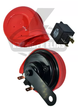 CLAXON CARACOL/ROJO/CON RELAY/12V