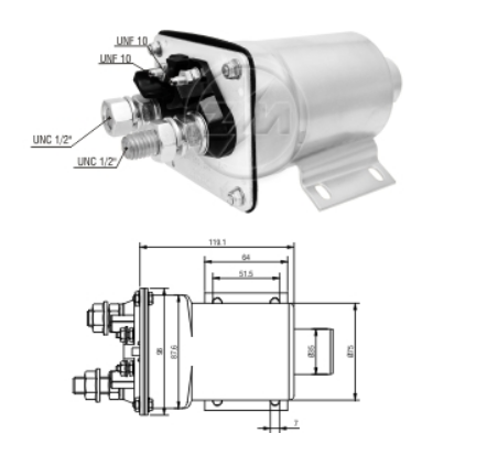 DELCO REMY/ SIN EMBOLO/ CAT 12V