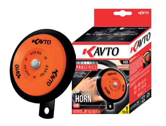 CLAXON PLATILLO 12V ANARANJADO