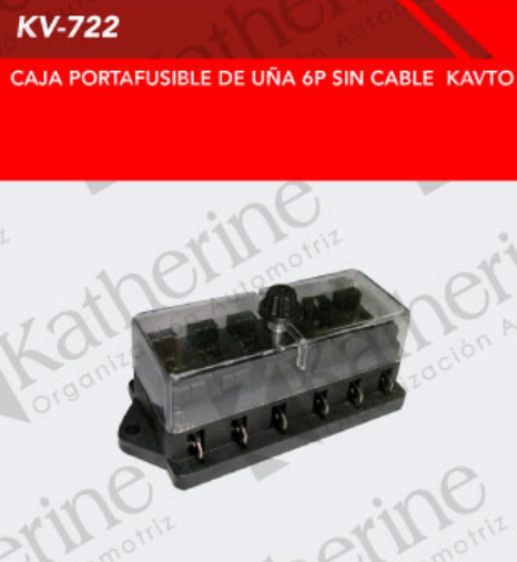 CAJA PORTAFUSIBLE 6 FUSIBLES