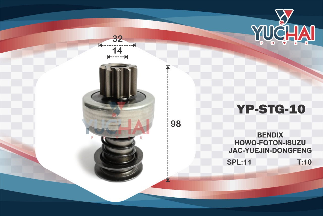 CHINO / DONGFENG/L:98MM/11SLINES/ PIÑON:32MM/10DIENTES / HORARIO