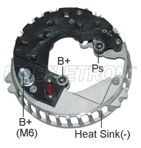 FORD 136MM BASE  ALUMINIO 8DIODOS 
