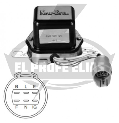 TOYOTA/HILUX/12V/ENCHUFE DE 6 RECTANGULAR