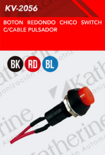 SWITCH C/CABLE PULSADOR AZUL