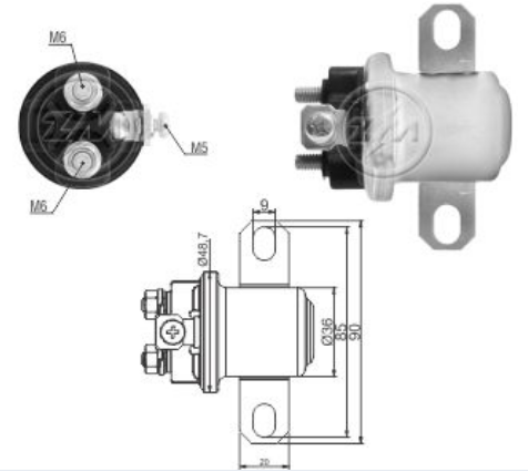 CHANCHITO DE ARRANQUE FORD /FREIGHTLINER /VOLKSWAGEN/ 24V