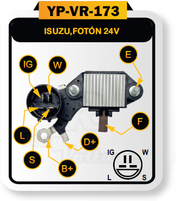 CHINO / ISUZU / FOTON / 24V