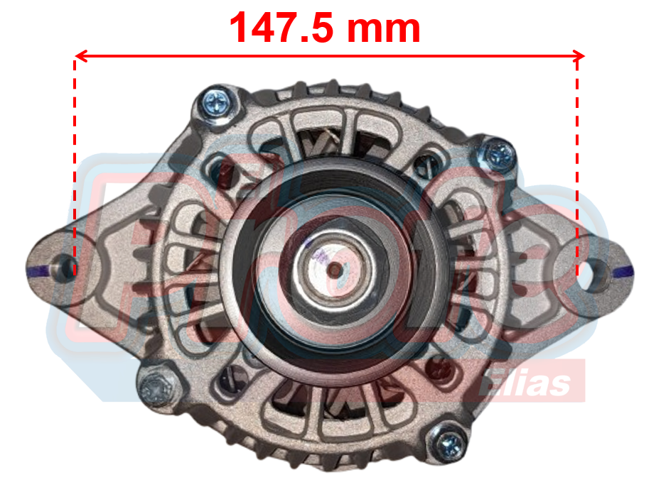 CHEVROLET/ SPARK/ DAEWOO /12V / 65AMP / 2 PINES POLEA de 4 RANURADA