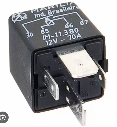 RELAY/4 PINES/ (2 GRANDES+2 STANDARS)/70A/12V/CON SOPORTE FIJO