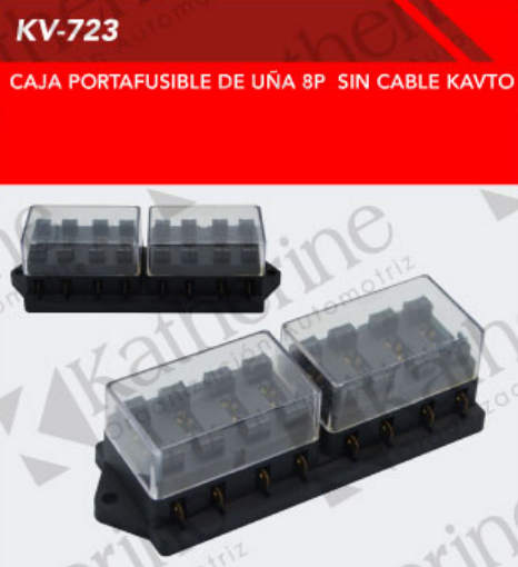 CAJA PORTAFUSIBLE 8 FUSIBLES