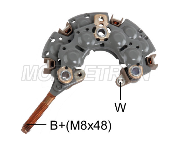 TOYOTA 1C/ 2C/ 5L/ LEXUS/JHON DEERE/ JEEP /103MM/ 50AMP/ 8DIODOS