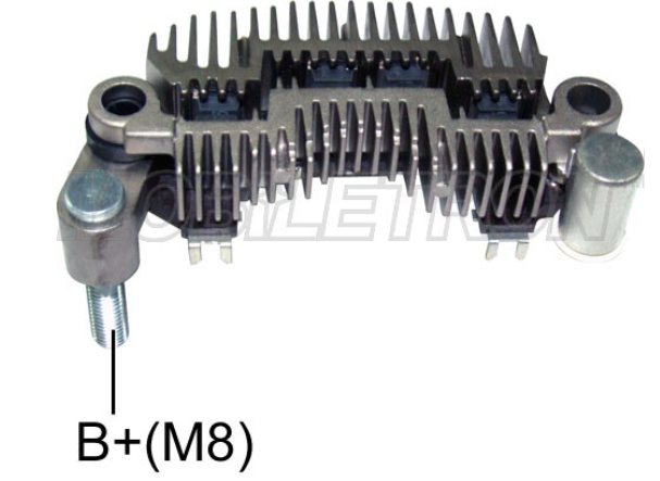 HYUNDAI H100/ SONATA/ ACCENT (37367-23600)/ 8DIODOS CON TRIDIODOS PERNO 8