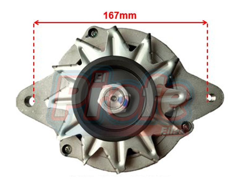 TOYOTA 18R  /3Y/ 4Y /ANTIGUO OREJA RECTA  12V 55AMP 3 PINES POLEA 5 CANALES 