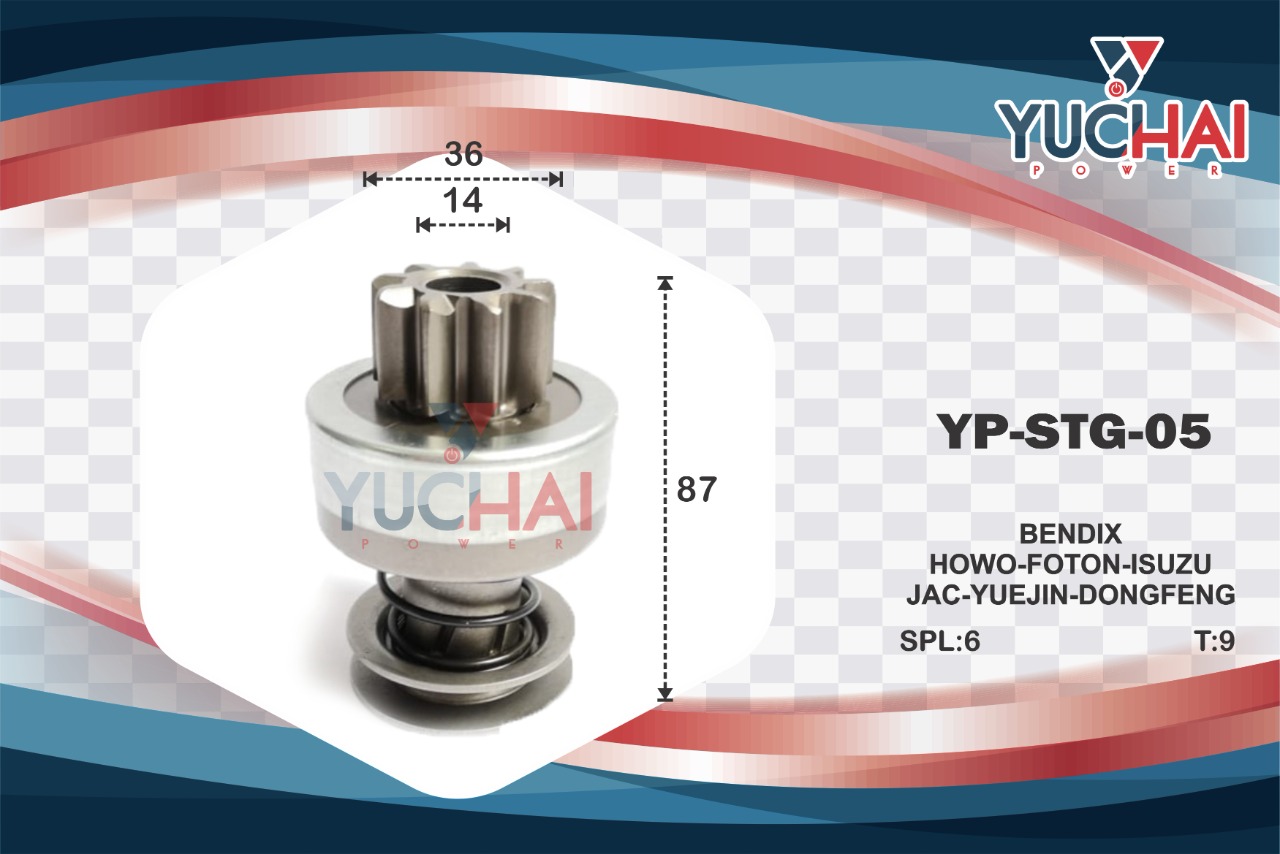 CHINO / JAC/ L:87MM/ PIÑON:36MM/ 6SLINES/ 9D / HORARIO